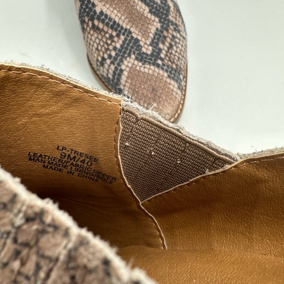 Lucky Brand Tresee Leather Snake Pri Pull-On Ankle Bootie Women’s Size 9M - Picture 11 of 11